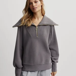 VINE HALF ZIP - DEEP CHARCOAL
