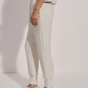 THE SLIM CUFF PANT - IVORY MARL