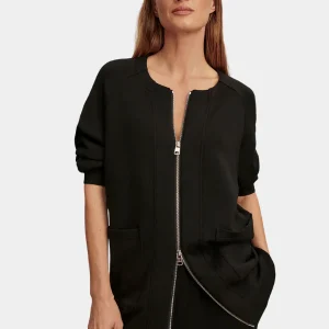 AUGUSTA ZIP THROUGH - BLACK