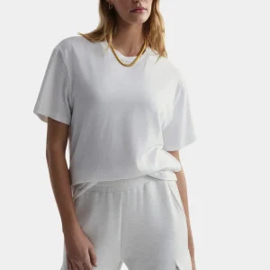 LEIGHTON BOYFRIEND TEE - WHITE