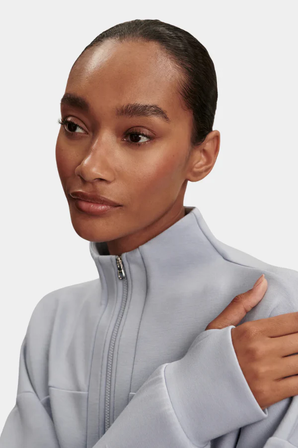 TAYAH ZIP THROUGH MIDLAYER - BLUE BLIZZARD - Afbeelding 3