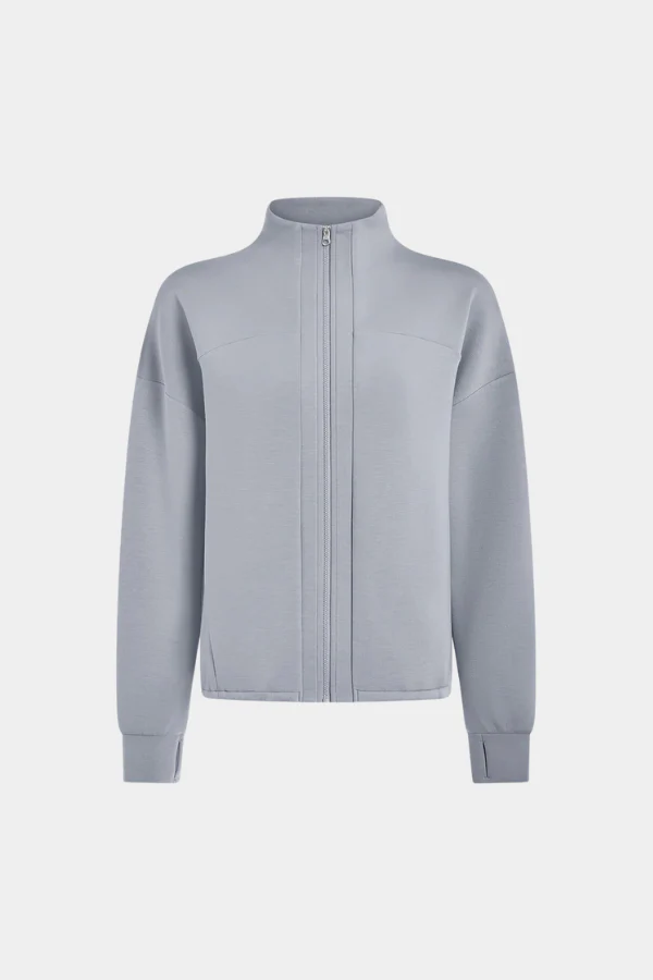 TAYAH ZIP THROUGH MIDLAYER - BLUE BLIZZARD - Afbeelding 7