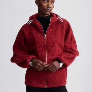 RICHFIELD QUILT FLEECE COMBO - RED DAHLIA