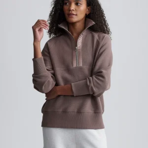 LISMORE LONGLINE SWEAT - DEEP TAUPE