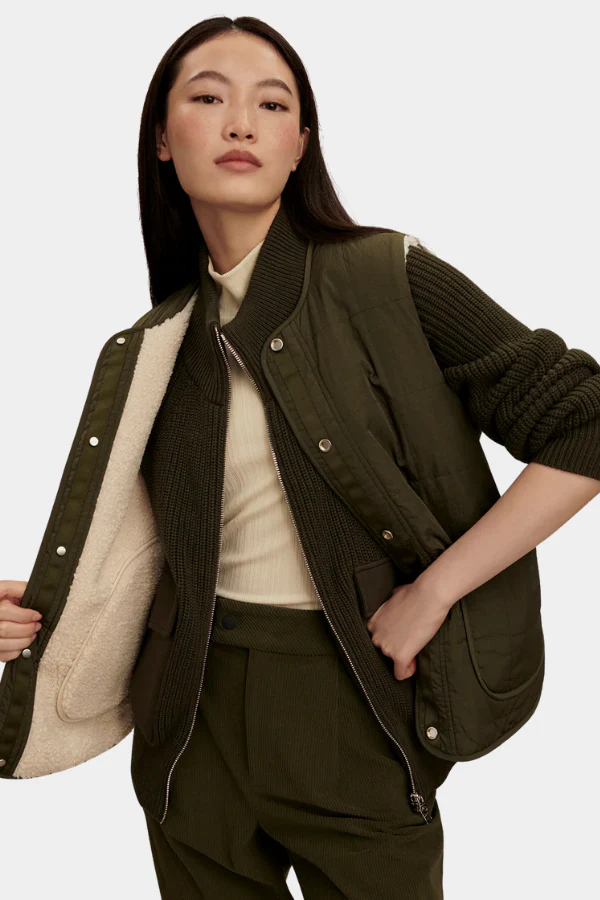 AUDREA REVERSIBLE GILET - FOREST NIGHT - Afbeelding 4