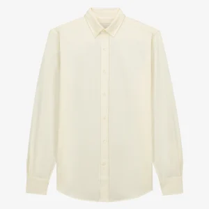 ORGANIC COTTON OXFORD SHIRT - BANANAS STRIPES