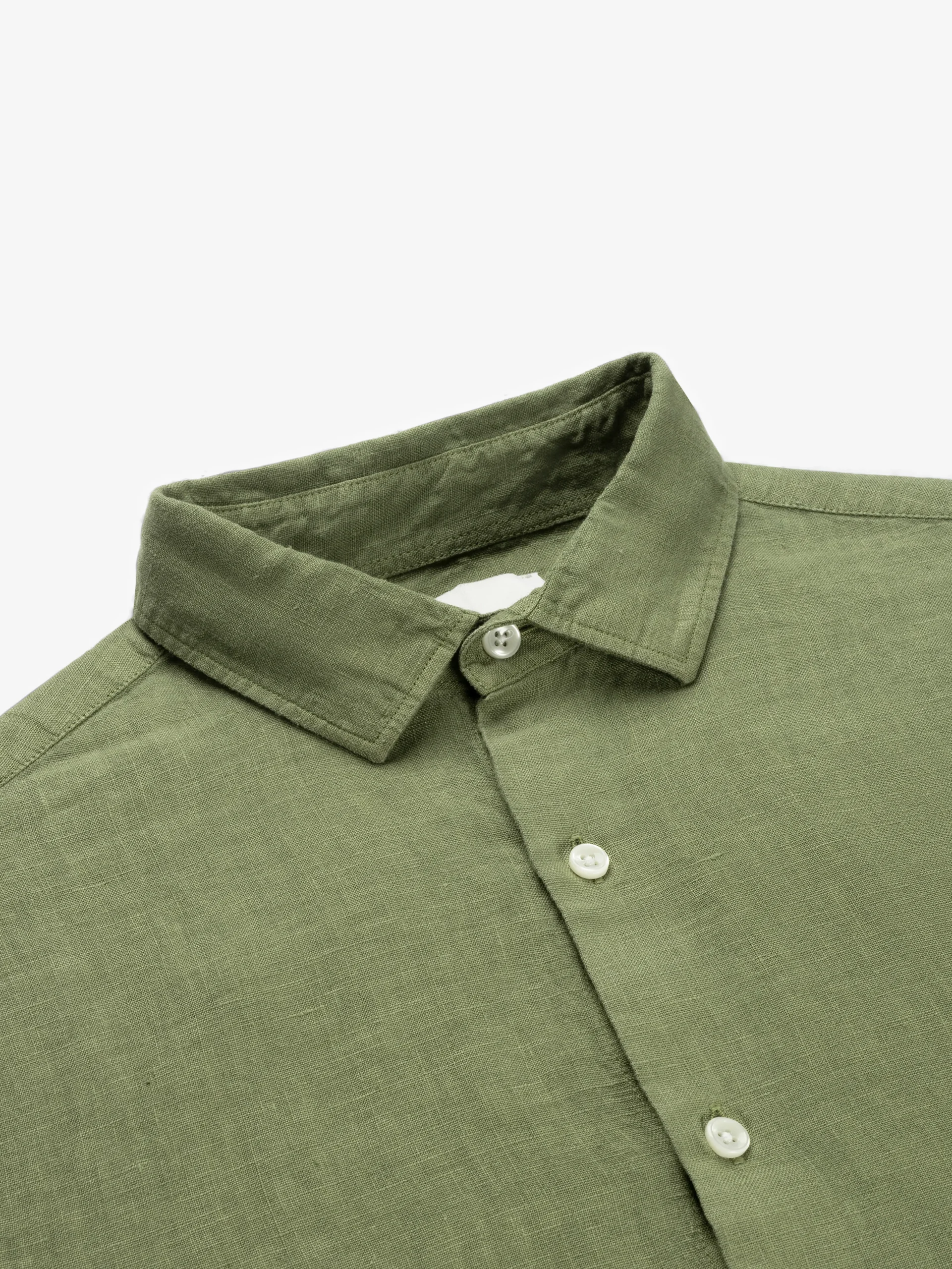 LINEN SHIRT - OLIVE - Afbeelding 3