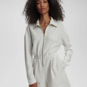 ANNIKA PLAYSUIT - IVORY MARL