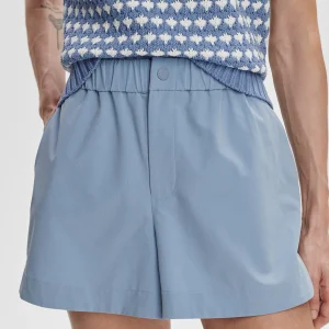 NILA MID RISE SHORT - RAIN BLUE