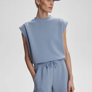 OTIS SLEEVELESS SWEAT - RAIN BLUE