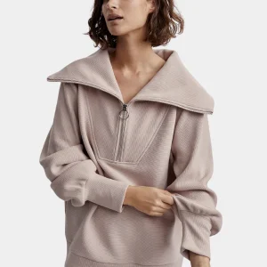 VINE HALF ZIP - MUSHROOM