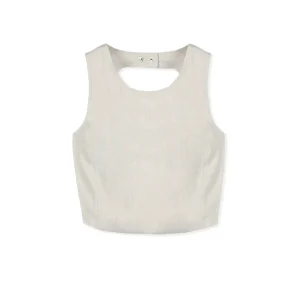 ALYSHA LINEN TOP - BIRCH