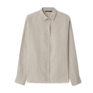MYRA LINEN SHIRT - BIRCH