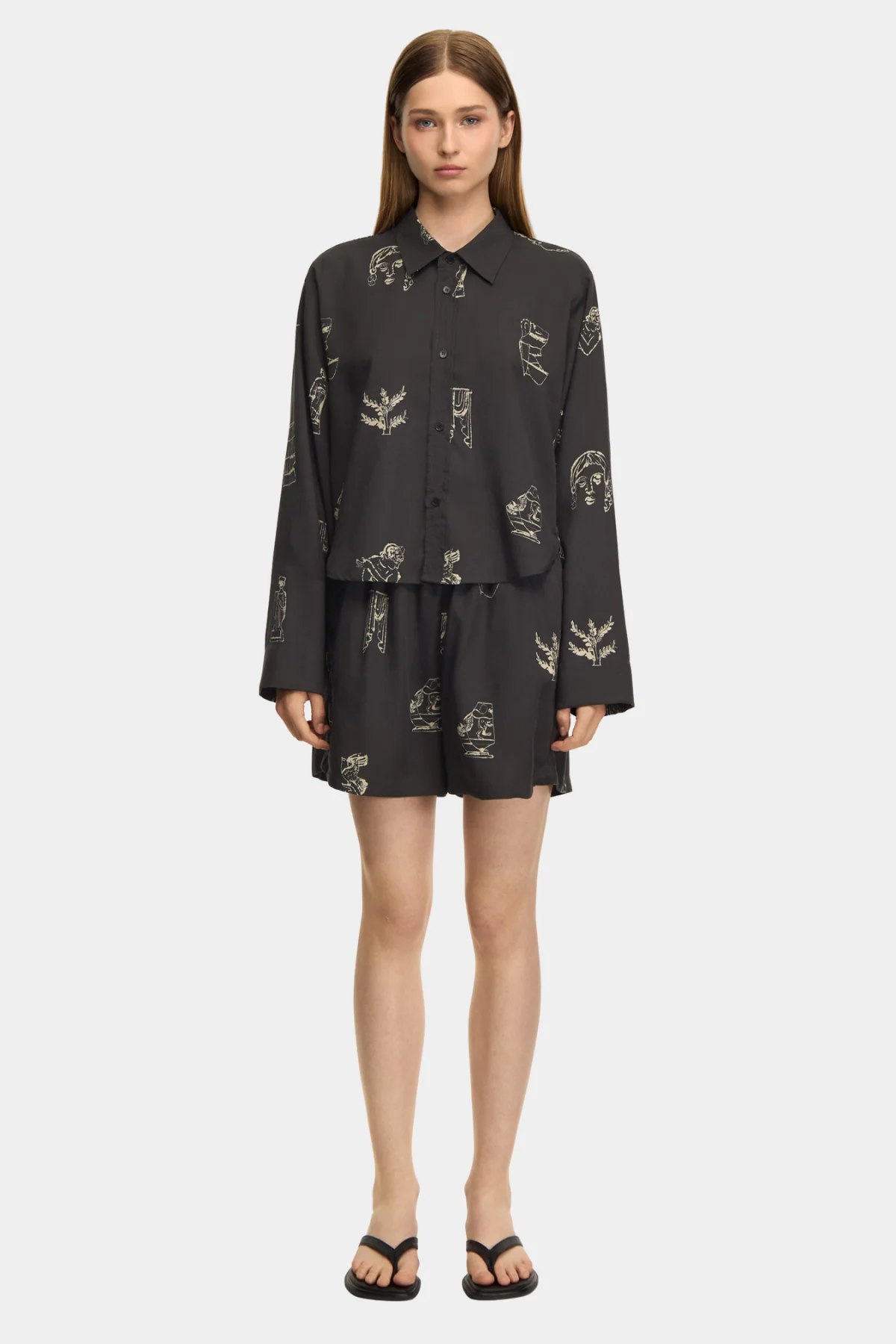 WENDELY AOP - NIGHT GREY - Afbeelding 5