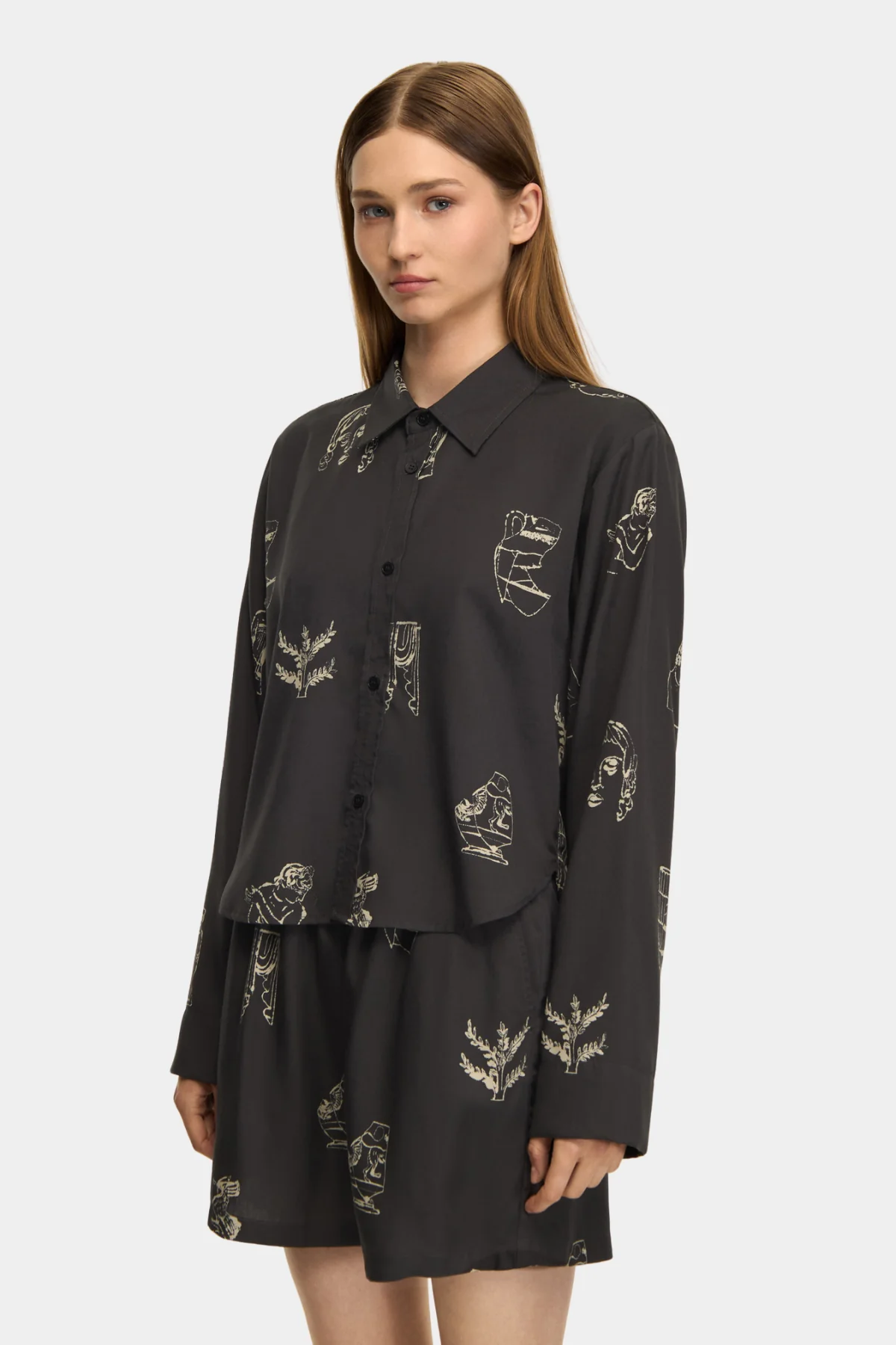 WENDELY AOP - NIGHT GREY