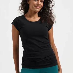 Zefira Yoga Tee - Onyx Black
