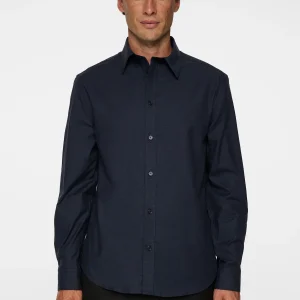 SLIM LIGHT FLANNEL SHIRT - JL NAVY
