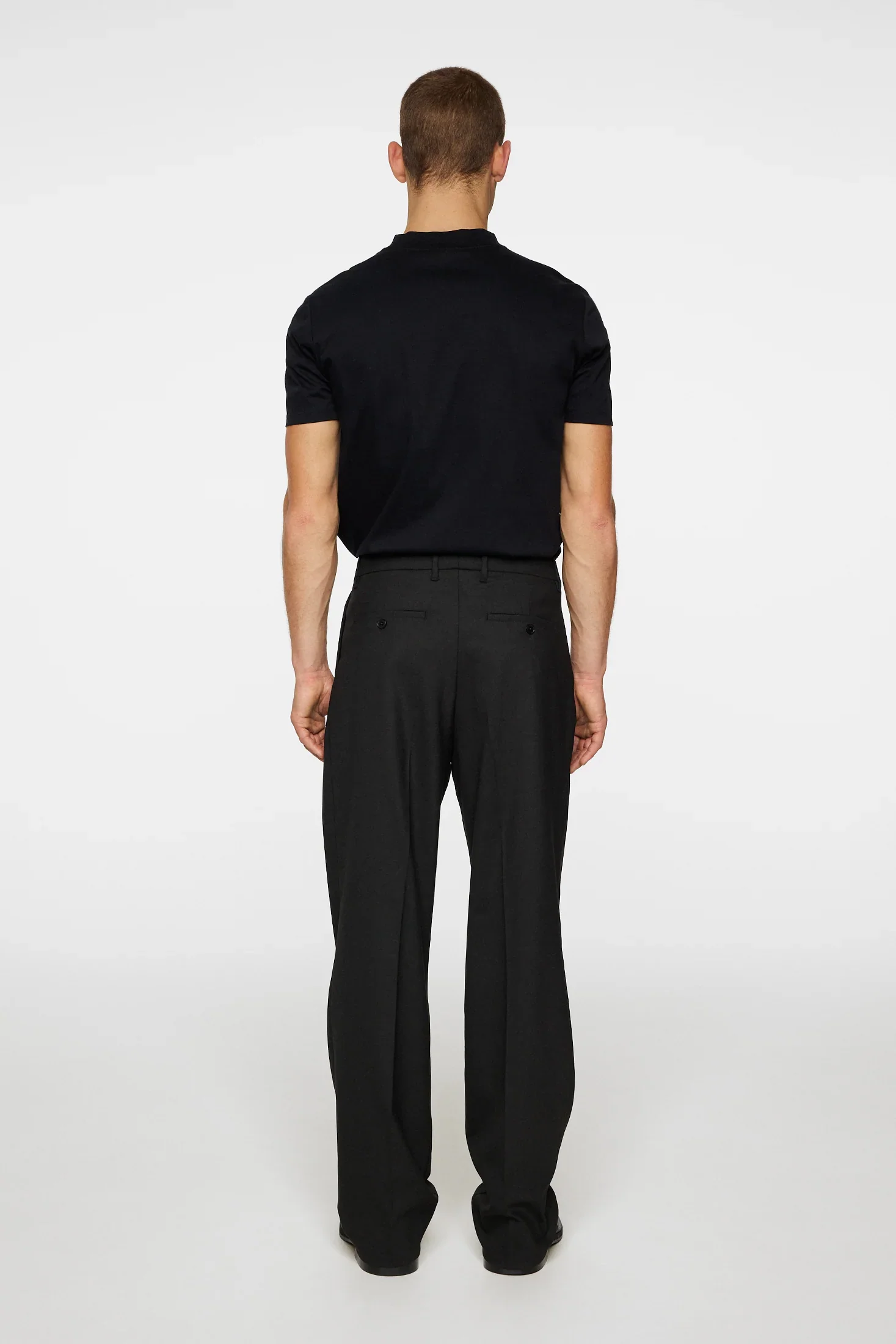 HAIJ PLEATED TWILL PANTS - BLACK - Afbeelding 3