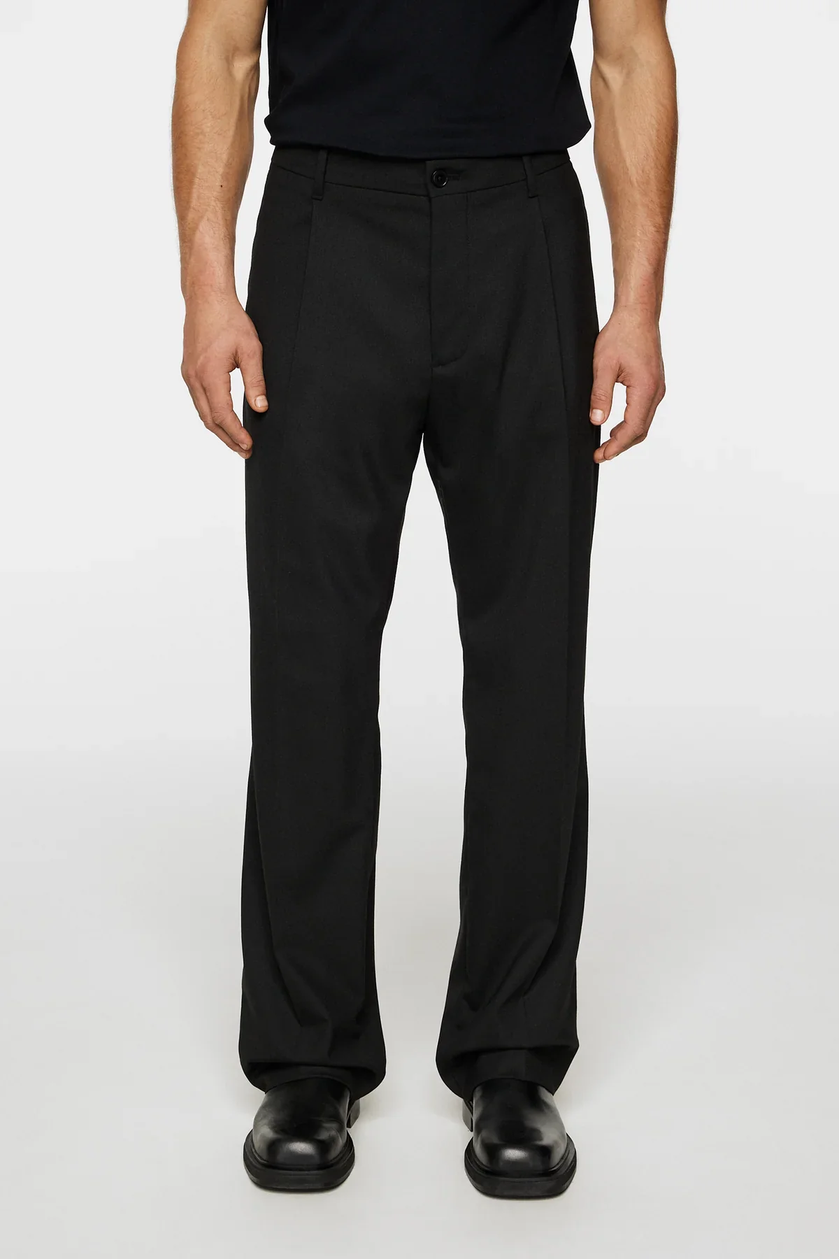 HAIJ PLEATED TWILL PANTS - BLACK - Afbeelding 2