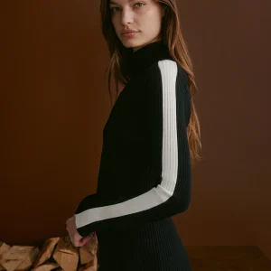 LEOPOLD ROLL NECK KNIT - BLACK