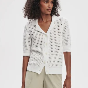 ELLIE KNIT SHIRT - WHITE