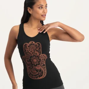 Hamsa Core Yoga Tank - Onyx Black
