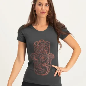Hamsa Core Yoga Tee - Ash