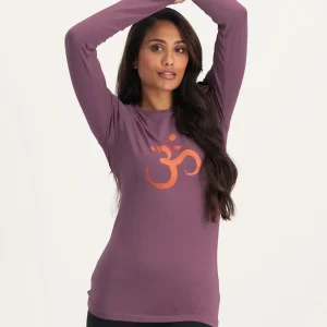 Karuna OM Yoga Longsleeve Shirt  - Mauve
