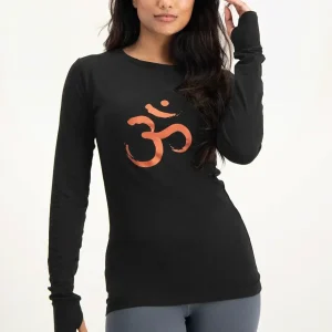Karuna OM Yoga Longsleeve Shirt - Onyx Black