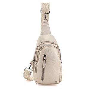 Champagne crossbody / rugtasje Mattie