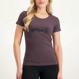 Namaste Core Yoga Tee - Berry