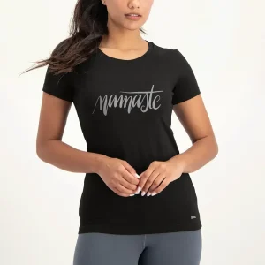 Namaste Core Yoga Tee - Onyx Black