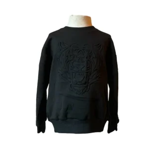 Zwarte sweater met leeuw