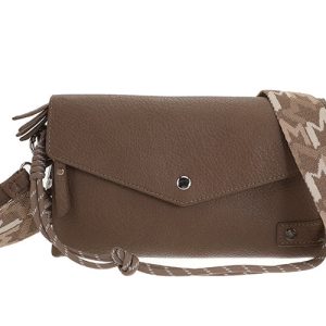Dark taupe crossbody / schoudertasje Stanfield