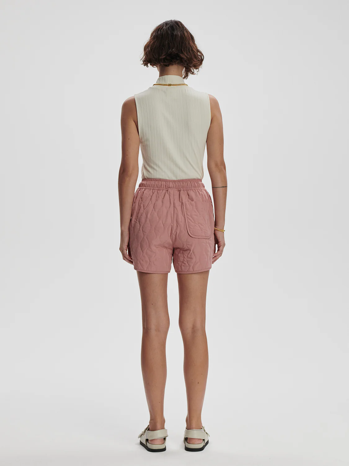 CATRINE QUILTED SHORT - ASH ROSE - Afbeelding 5