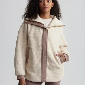 TATTON FLEECE JACKET - COOL SAND