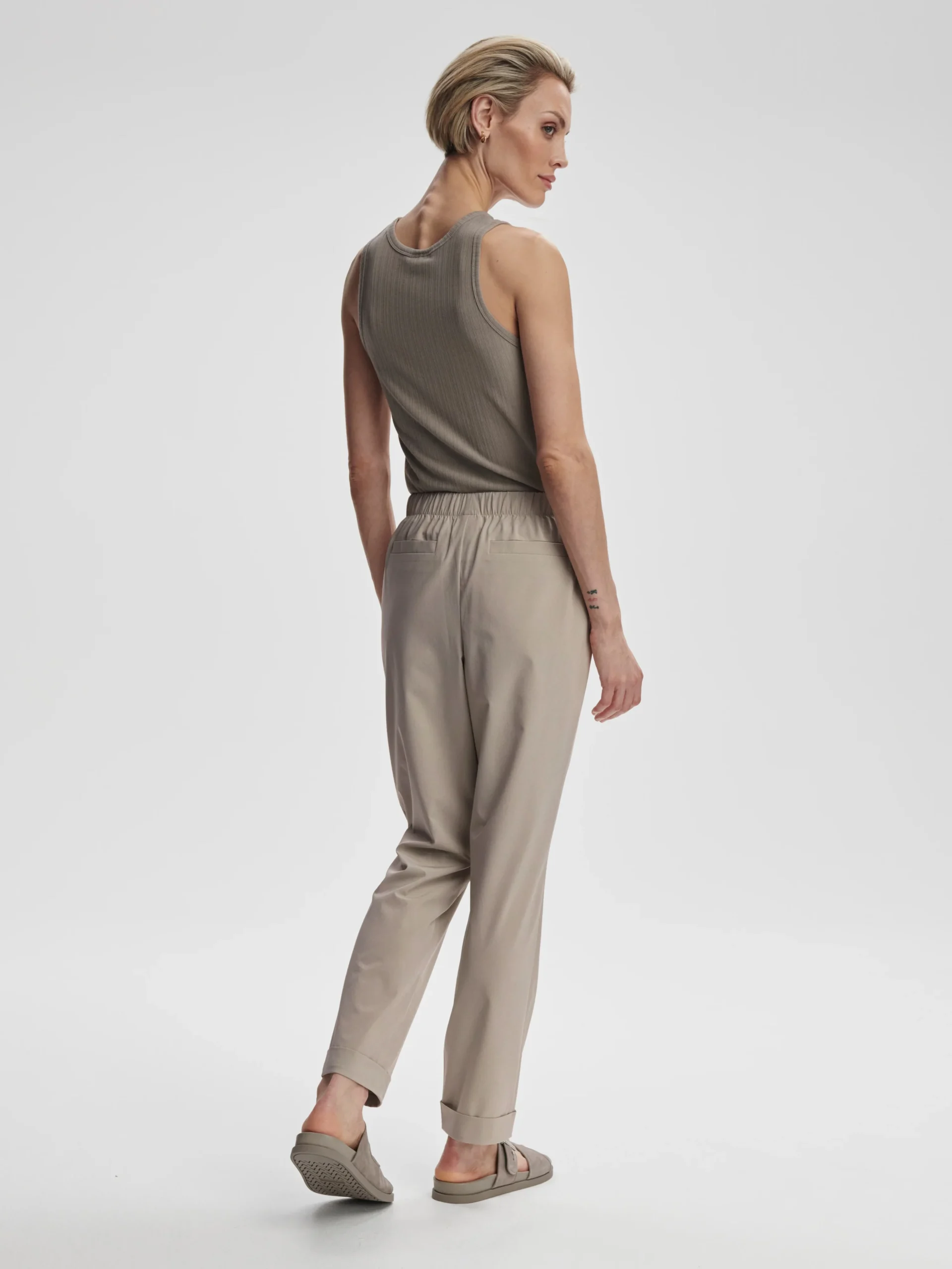ALANA SLIM TAPERED CUFF PANT 29 - SIMPLY TAUPE - Afbeelding 4