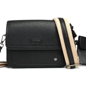 Zwart schoudertasje Toulon